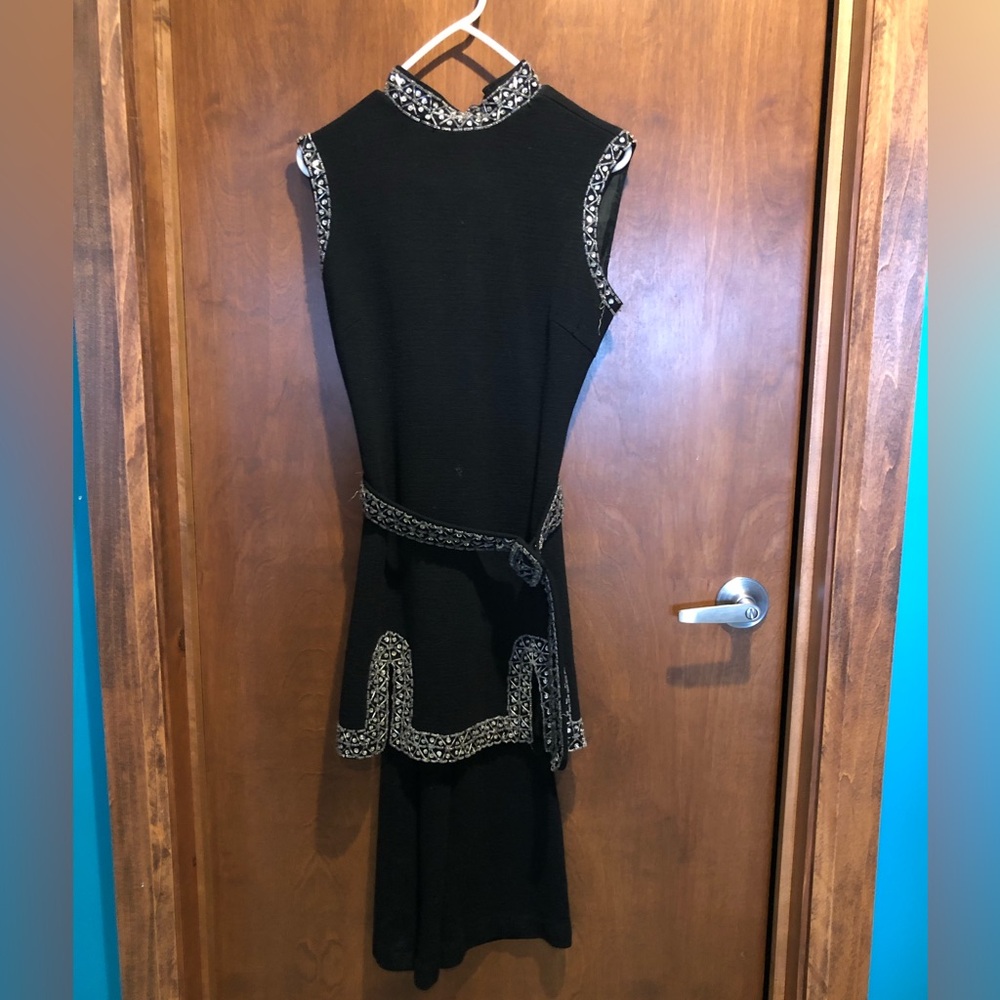 Vintage wool and beaded pantsuit